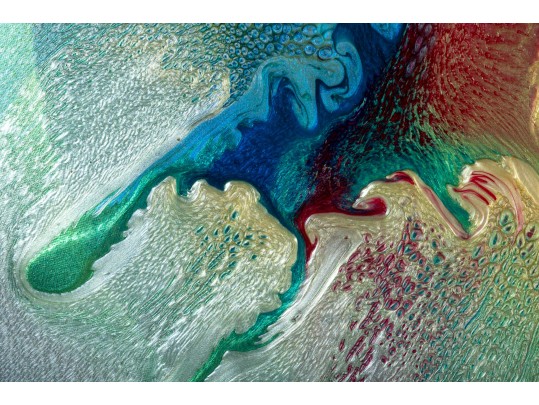 Mesmerizing Elan Vital (American) Aerospace Enamel Painting “Vetro Avia” #1158