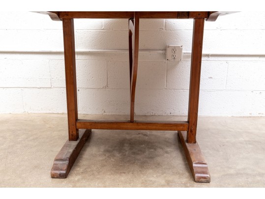 Country French Fruitwood 19th Century Tilt Top Wine Tasting Table