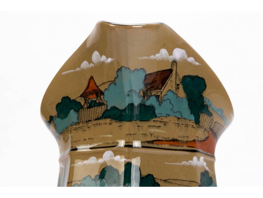 Seven Piece Collection Of Antique Deldareware Buffalo Pottery 