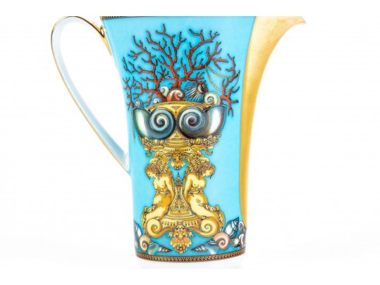 Two Diminutive Versace For Rosenthal “Les Tresors De La Mer” And “Passion Dream” Creamers 