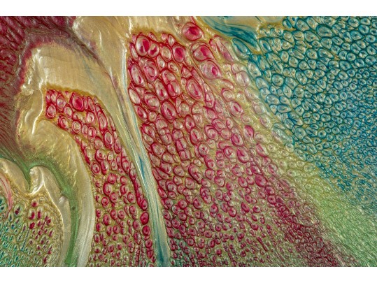 Mesmerizing Elan Vital (American) Aerospace Enamel Painting “Vetro Avia” #1158