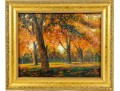 Radiant Mary M. Stroud Painting Of Fort Hunt Park In The Fall  