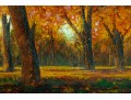 Radiant Mary M. Stroud Painting Of Fort Hunt Park In The Fall  
