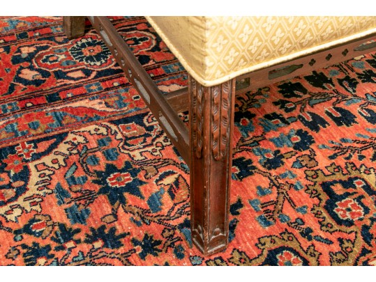 Vintage Chippendale Style Lounge Chair 