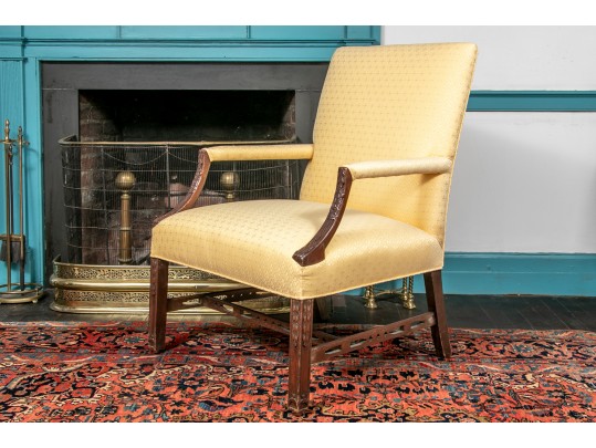 Vintage Chippendale Style Lounge Chair 