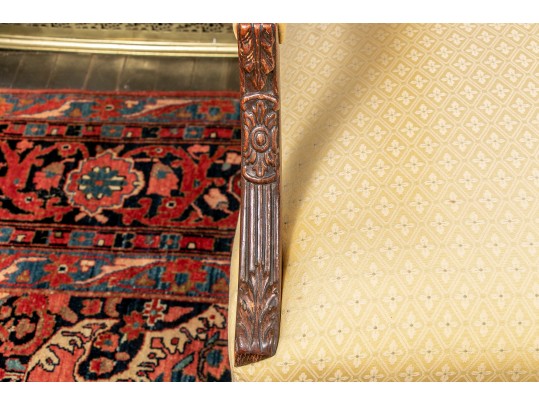 Vintage Chippendale Style Lounge Chair 