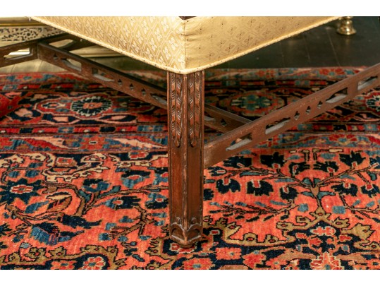 Vintage Chippendale Style Lounge Chair 