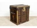 Antique French Steamer Trunk