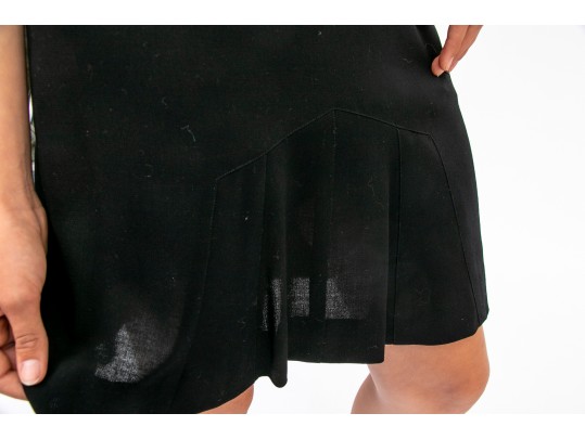 CHANEL Black Wool Skirt