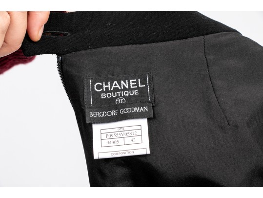 CHANEL Black Wool Skirt