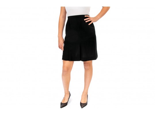 CHANEL Black Wool Skirt