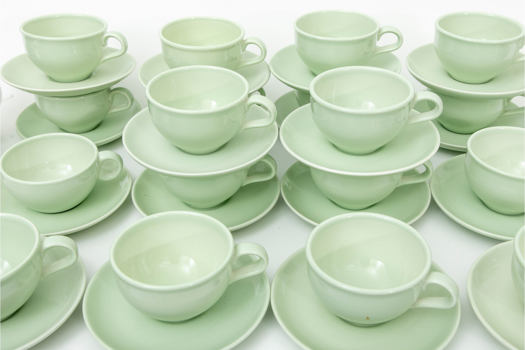 Enormous Collection Of Russel Wright Iroquois Casual China In Lettuce  Green, 165 Pieces #205877 | Black Rock Galleries