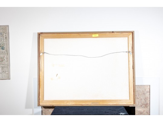 Limited Edition Lithographic Print On Paper, Mountainous Landscape, Hand Numbered