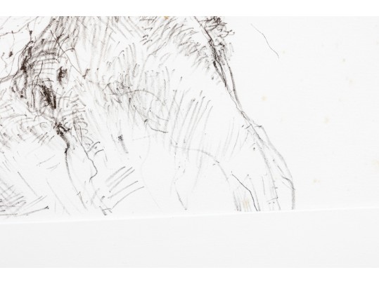 Limited Edition Lithographic Print On Paper, Mountainous Landscape, Hand Numbered