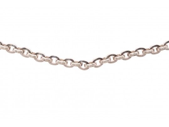 Sterling Silver Ultilitarian Matinee Length Cable Link Chain