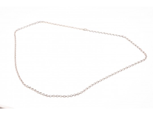 Sterling Silver Ultilitarian Matinee Length Cable Link Chain