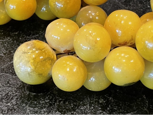 Two Large Vintage Composition Grapes Clusters 