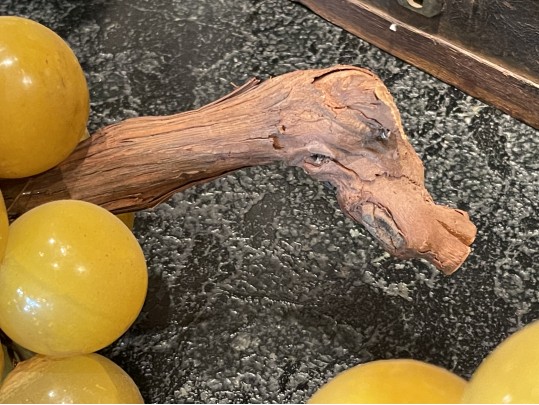 Two Large Vintage Composition Grapes Clusters 