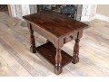 Planked Intentional Distressed Side Table, Possible Guy Chaddock