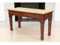 Needlepoint Covered Piano Bench
