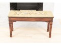 Needlepoint Covered Piano Bench