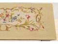 Needlepoint Covered Piano Bench