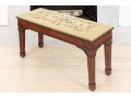 Needlepoint Covered Piano Bench