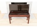 Needlepoint Covered Piano Bench
