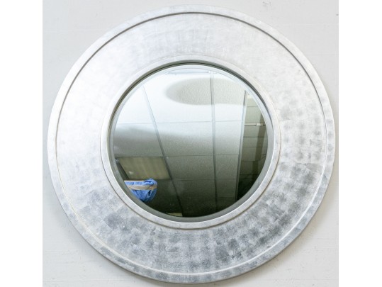 Decorative Circular Framed, Beveled Edge Mirror