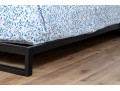 Contemporary Black Metal Platform Bed