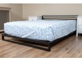 Contemporary Black Metal Platform Bed