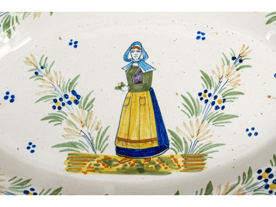 Delightful Collection Of Quimper Ceramic Table Wares, 19th - 20th C.