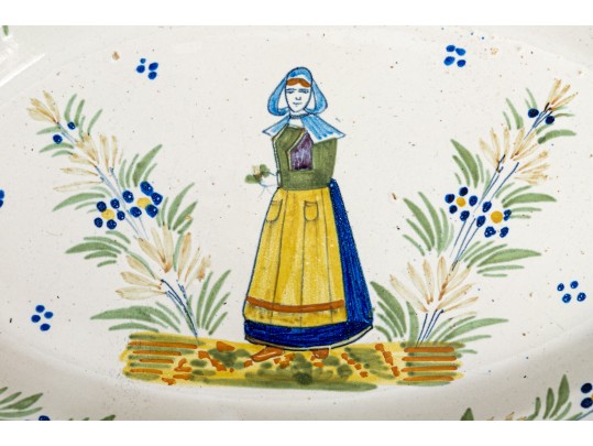 Delightful Collection Of Quimper Ceramic Table Wares, 19th - 20th C.