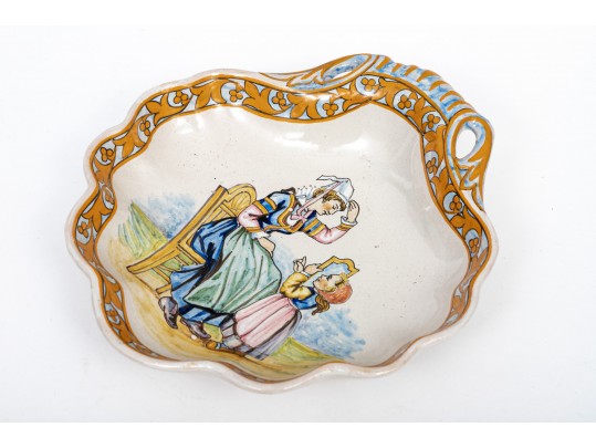 Fine Collection Of 4 Quimper Ceramic Wares, Late 19th C. To Early 20th C.