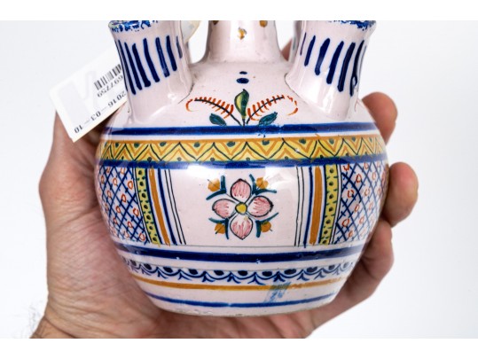 Fine Collection Of 4 Quimper Ceramic Wares, Late 19th C. To Early 20th C.