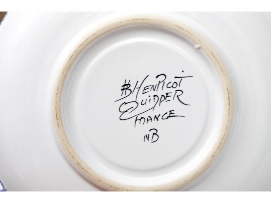 Assorted Collection Of Quimper Polychromatic Ceramic Wares