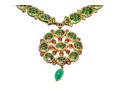 18k Yellow Gold Majestic Reversible Navaratna Necklace
