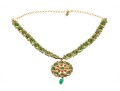 18k Yellow Gold Majestic Reversible Navaratna Necklace