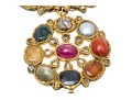 18k Yellow Gold Majestic Reversible Navaratna Necklace