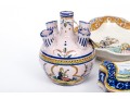 Fine Collection Of 4 Quimper Ceramic Wares, Late 19th C. To Early 20th C.