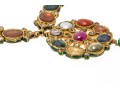 18k Yellow Gold Majestic Reversible Navaratna Necklace