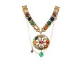 18k Yellow Gold Majestic Reversible Navaratna Necklace