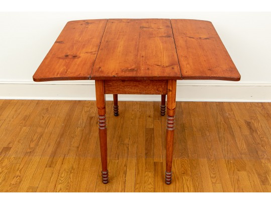 19th Century Pine Drop Leaf Table