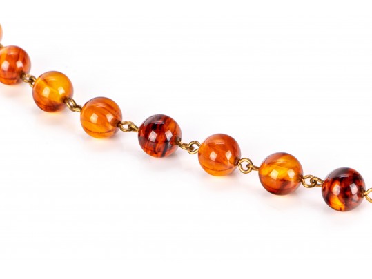 Amber Beaded Necklace