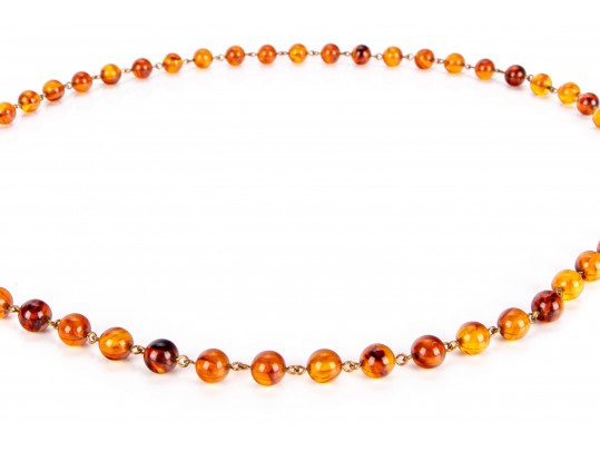 Amber Beaded Necklace
