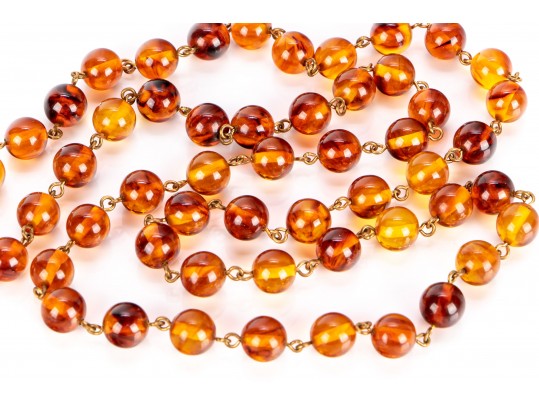 Amber Beaded Necklace