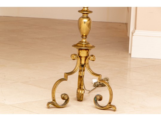 Vintage Brass Floor Lamp