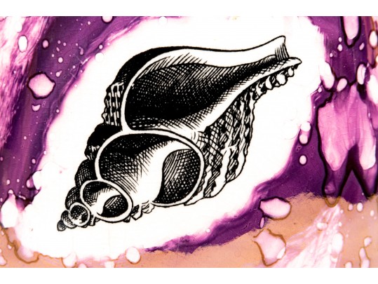 Mottahedeh Conch Shell Lustreware Pitcher