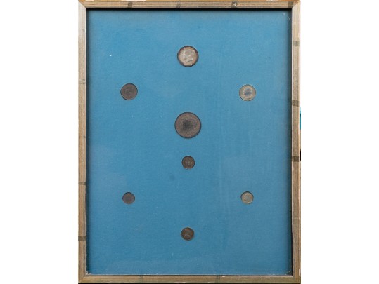 Eight Framed Coins