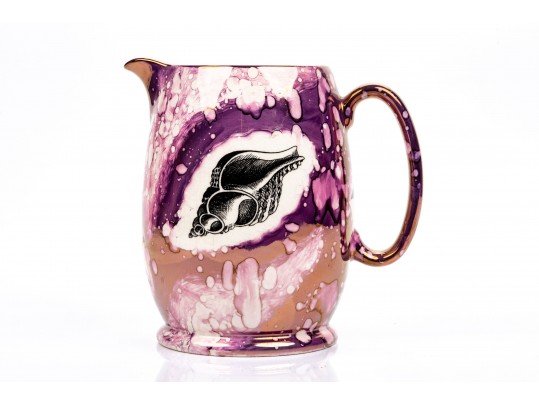 Mottahedeh Conch Shell Lustreware Pitcher